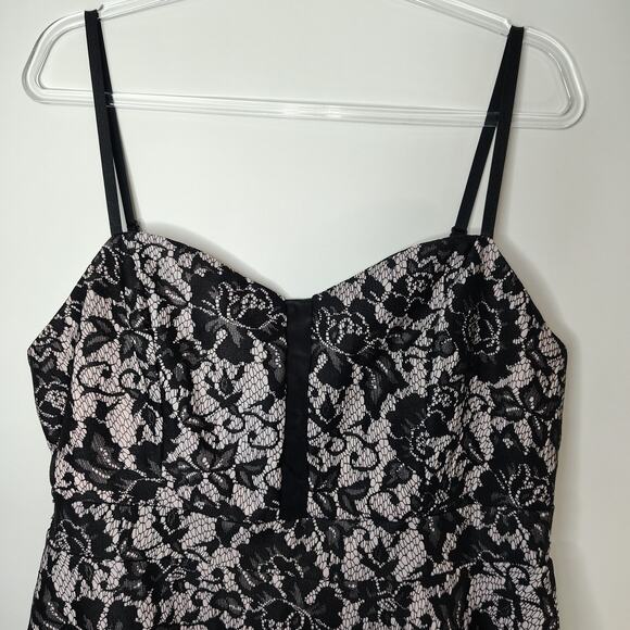 Torrid Corset Style Top Womens 1 or 14/16 or 1X‎ Black & Light Pink Goth Fairy - Picture 5 of 12